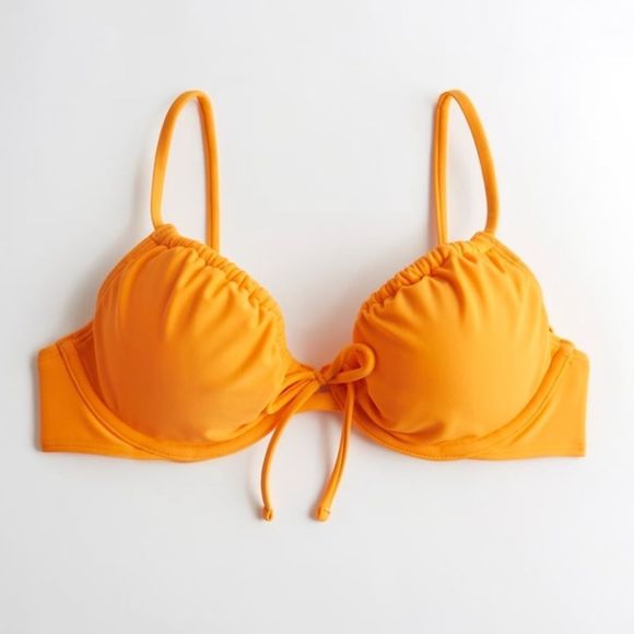 Hollister Swim Nwt Hollister Womens Cinch Plunge Bikini Top Bright